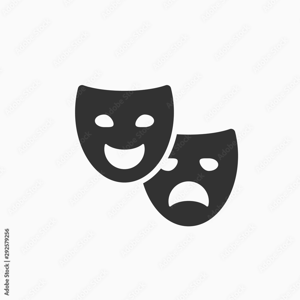 Theatre masks icon Theatre masks icon