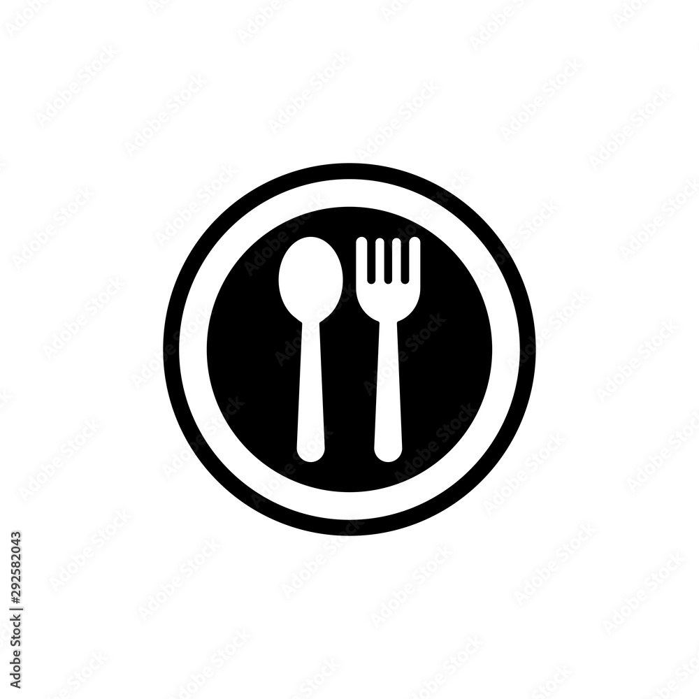 spoon and fork icon spoon and fork icon
