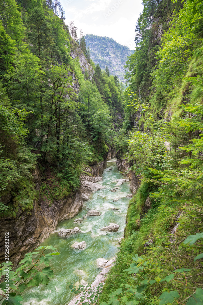 Beautiful green landscape with wild river in the mountains of Tirol, Austria Beautiful green landscape with wild river in the mountains of Tirol, Austria