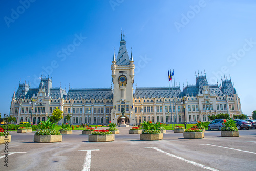 Summer palace landscape in Romania