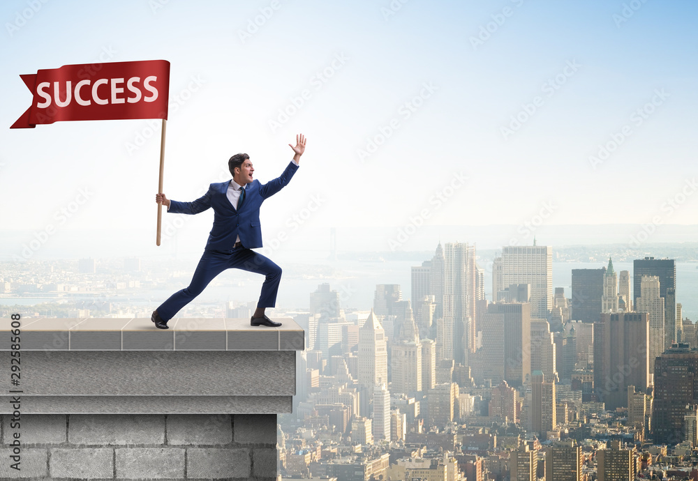 Businessman in success business concept Businessman in success business concept