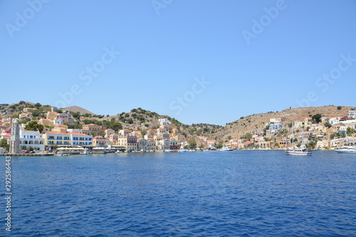 Traditional colorful Greece series - beautiful Symi island  near Rhodes   Dodecanese  AEGEAN SEA  GREECE.