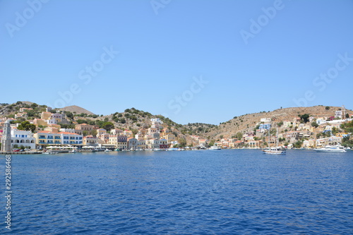Fototapeta Naklejka Na Ścianę i Meble -  Traditional colorful Greece series - beautiful Symi island (near Rhodes), Dodecanese, AEGEAN SEA, GREECE.