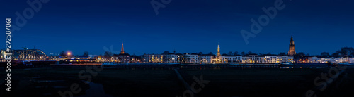 Skyline of zutphen by night
