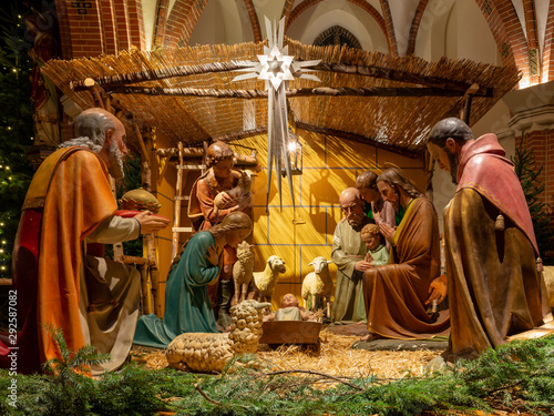 Christmas nativity scene in...