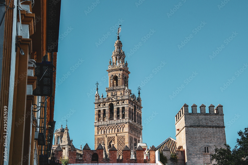 Arabic and Spanish medieval cathedral architecture in south of Spain, Andalusia