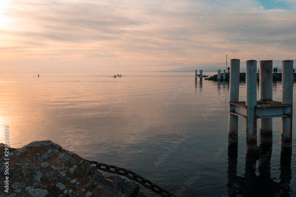 Obraz premium Ouchy Lausanne Lake Leman