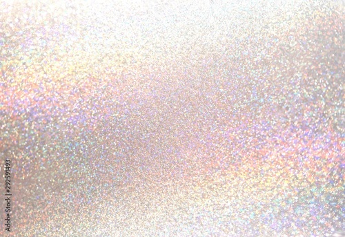 Glitter light pearl tint background. Brilliant dust abstract precious surface. Shimmer hologram pastel crystal texture. Celebration elite illustration.