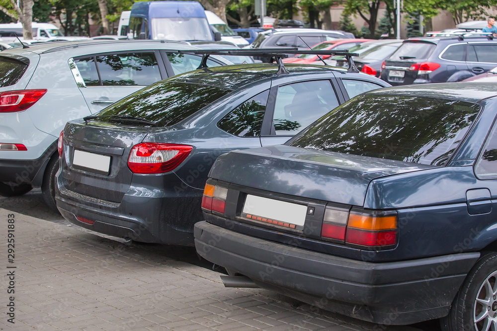 cars in the parking lot