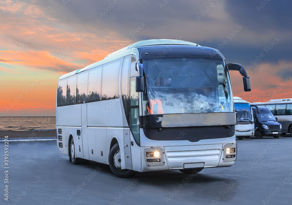 Tourist bus at the bus station