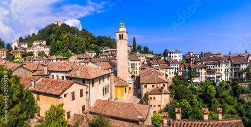 Most beautiful medieval villages (borgo) of Italy - picturesque Asolo in Veneto region