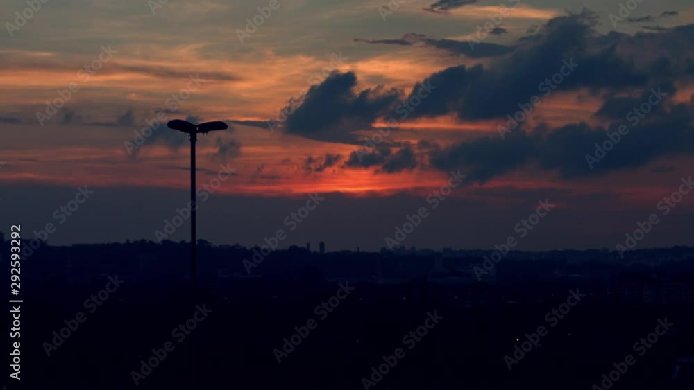 sunset in city sunset in city