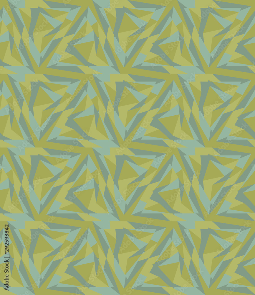 Seamless geometric wallpaper. Mosaic template pattern made of triangles. For any design purposes. Seamless geometric wallpaper. Mosaic template pattern made of triangles. For any design purposes.