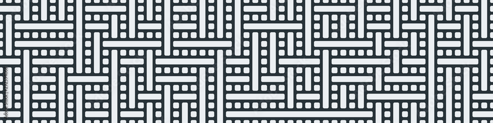 Obraz premium Truchet Random Pattern Generative Tile Art background illustration