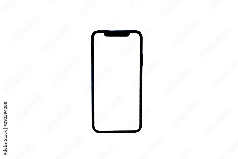 Studio shot of Smartphone iphoneX with blank white screen for Infographic Global Business Plan, model iPhone 11 Pro or iPhone x Max. Studio shot of Smartphone iphoneX with blank white screen for Infographic Global Business Plan, model iPhone 11 Pro or iPhone x Max.