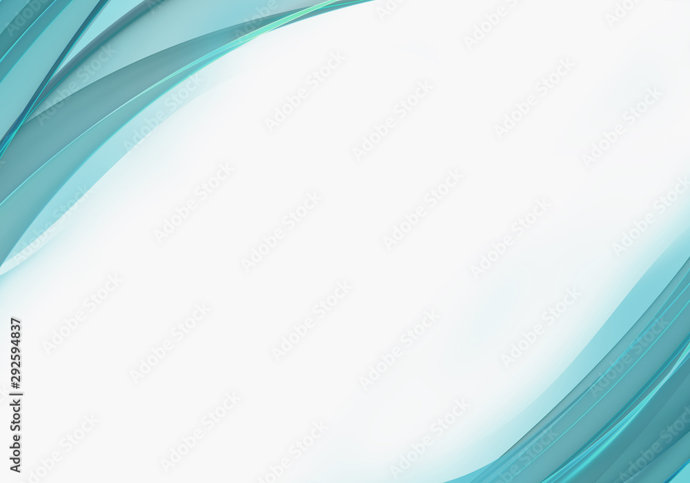 Abstract background waves. White, grey and turquoise abstract background Abstract background waves. White, grey and turquoise abstract background