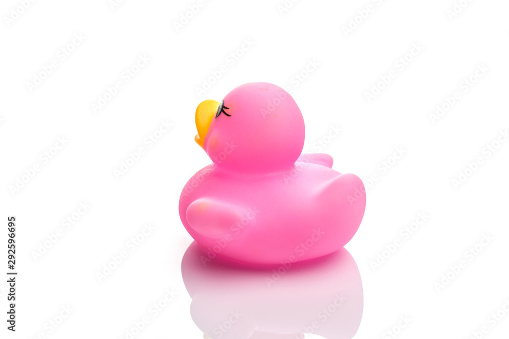 Inflatable duck. Yellow rubber toy for babe. Ducky background Inflatable duck. Yellow rubber toy for babe. Ducky background
