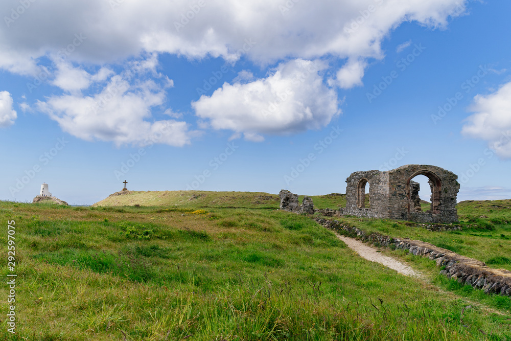 The lighthouse on Llanddwyn Island, Anglesey Wales