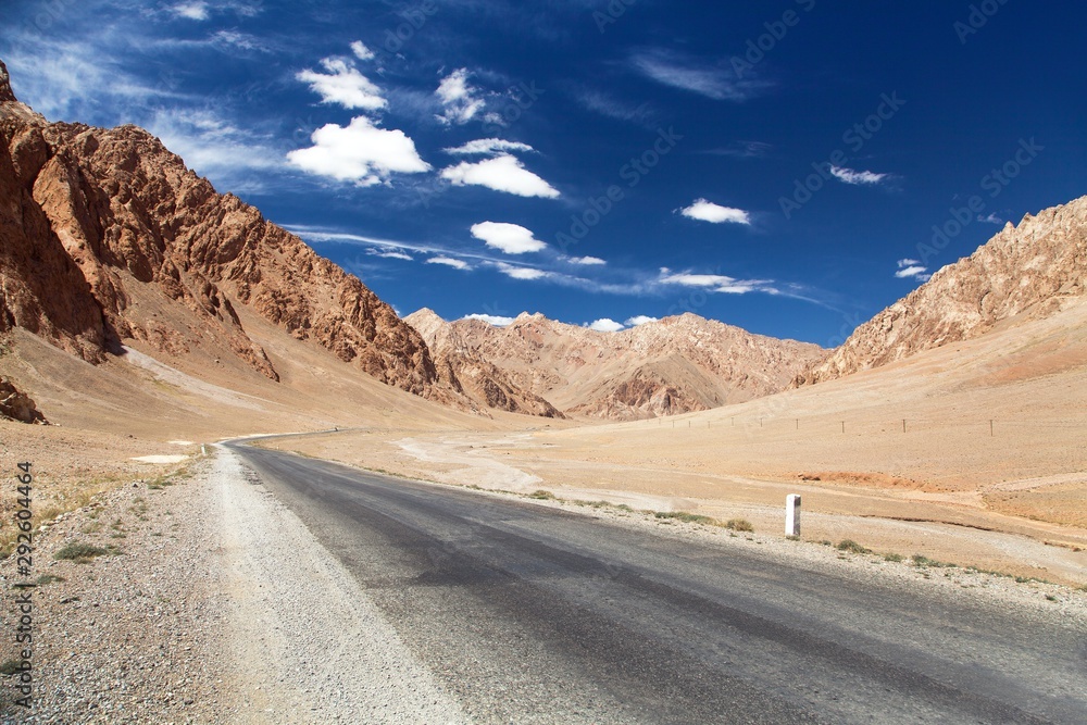 Pamir highway or pamirskij trakt.