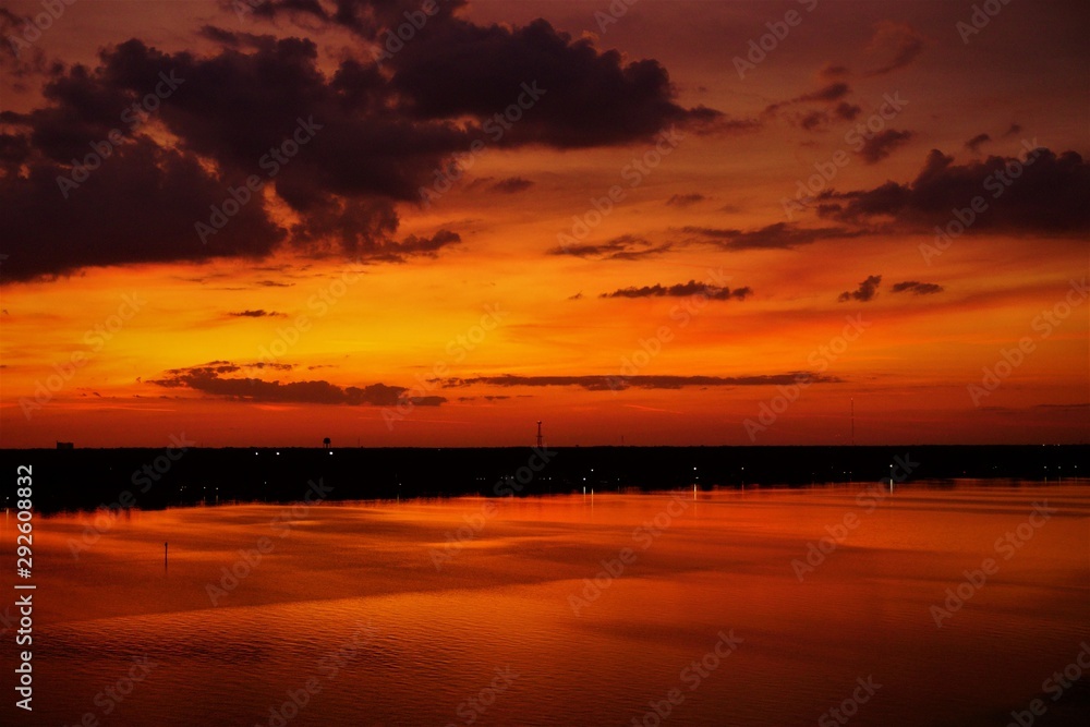 sunset on lake, sunset, water, sky, sunrise, lake, sun, landscape, sea, clouds, nature, river, reflection, dusk, beautiful, summer, horizon, sundown, calm, light, seascape, view, beautiful