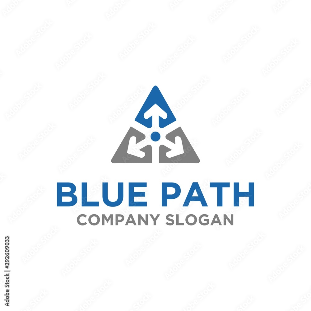 Fototapeta premium Triangle Arrow Company Logo Template Idea