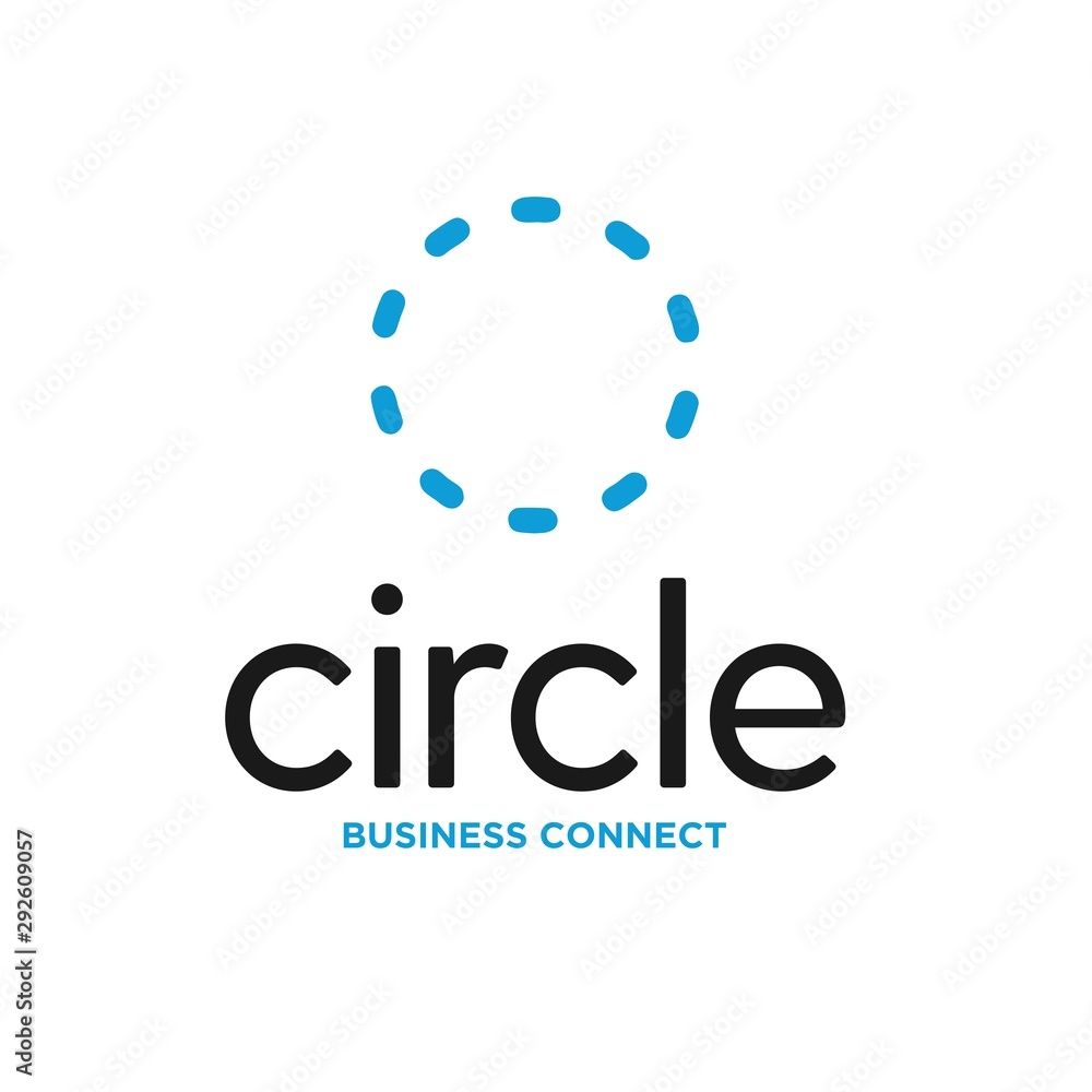 Minimalist Simple Circle Line Logo Design Concept Minimalist Simple Circle Line Logo Design Concept
