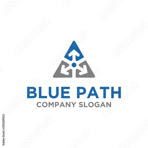 Triangle Arrow Company Logo Template Idea