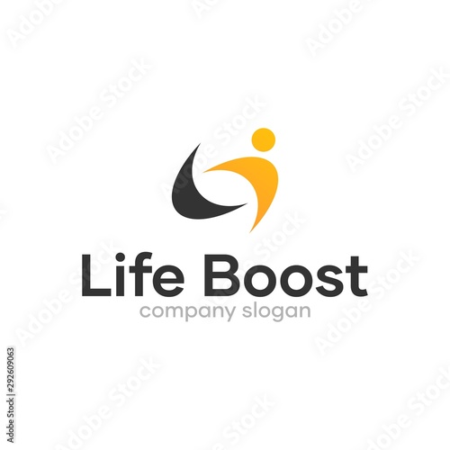 life Boost Consulting Logo Design Concept