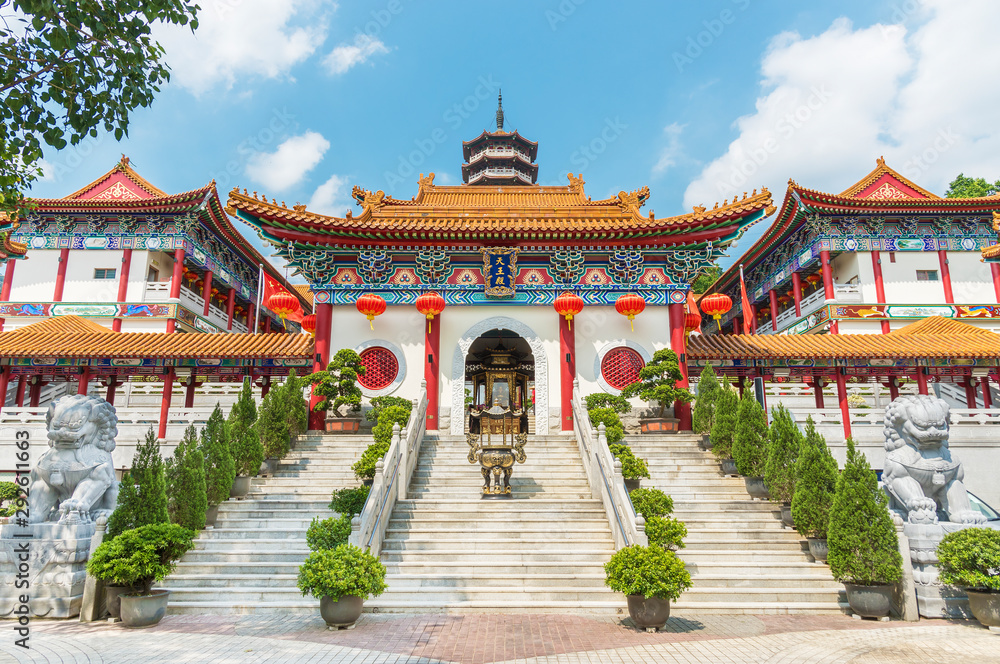 Chinese temple Western Monastery in Hong Kong, China