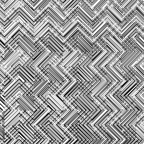 Abstract black and white / monochrome background, pattern of net, web, lattice or grating of random, irregular amorphous lines