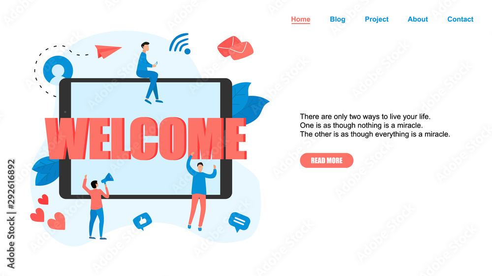 Greeting concept on tablet with word: Greeting concept on tablet with word: