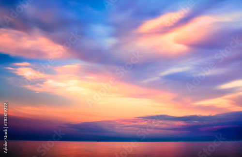 sunset over the sea © Like