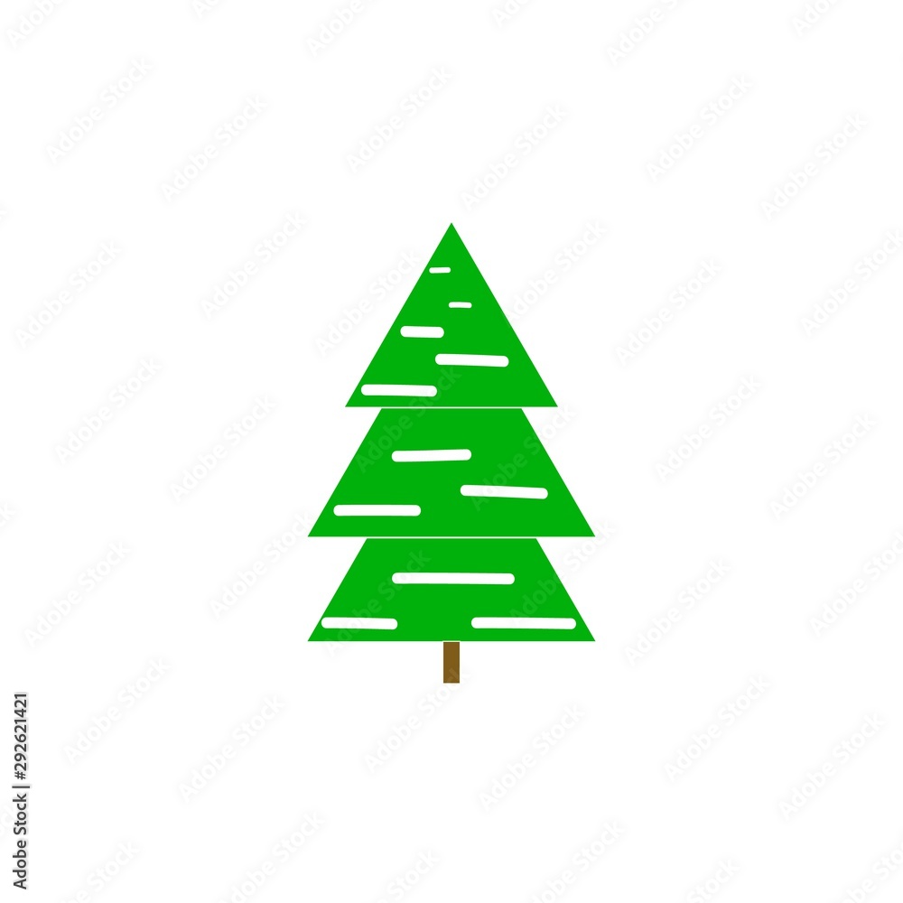 Silhouette design green spruce on white background. Modern stylish abstract texture. Colorful template for prints, textiles, wallpaper. Isolated graphic element. Flat vector image Vector illustration. Silhouette design green spruce on white background. Modern stylish abstract texture. Colorful template for prints, textiles, wallpaper. Isolated graphic element. Flat vector image Vector illustration.