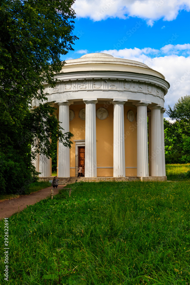 Temple of Friendship pavilion in Pavlovsk park, Russia