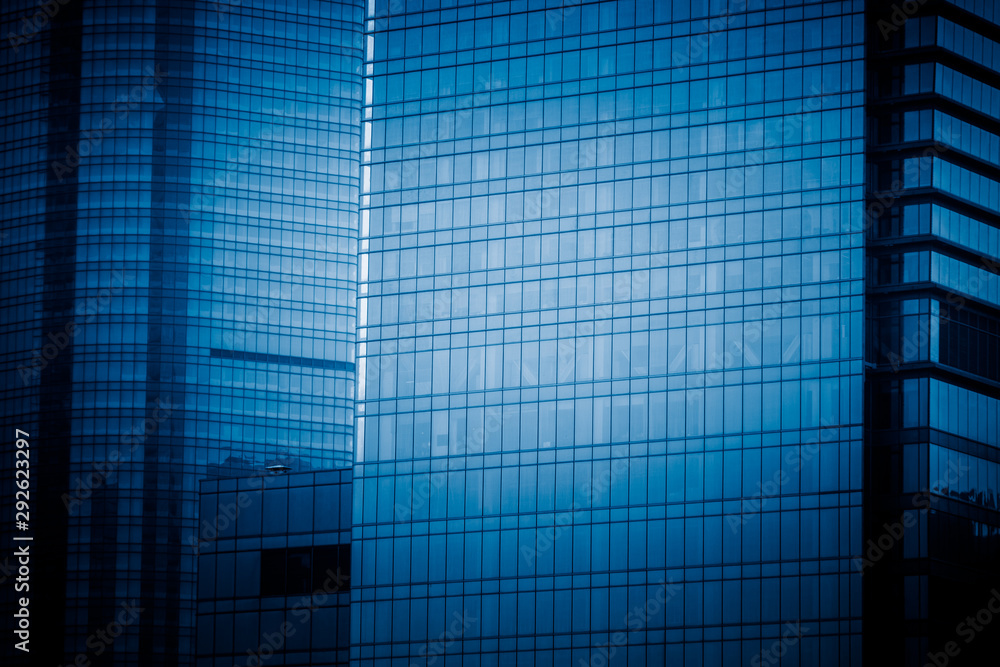 Close-Up of Modern Office Buildings in city of China. Close-Up of Modern Office Buildings in city of China.