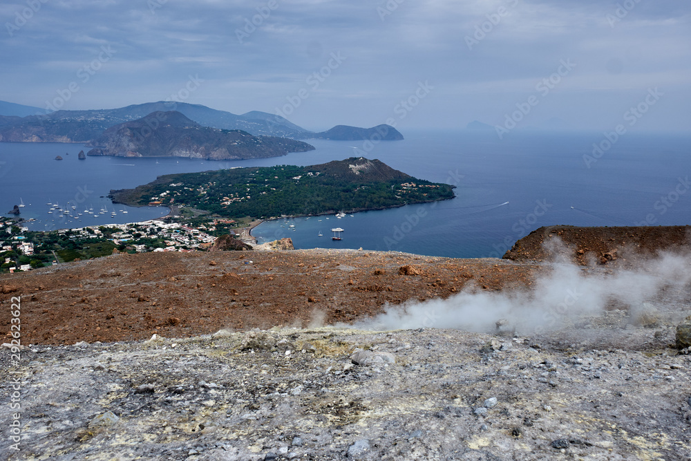 Seaview from vulcano at Lipary Seaview from vulcano at Lipary