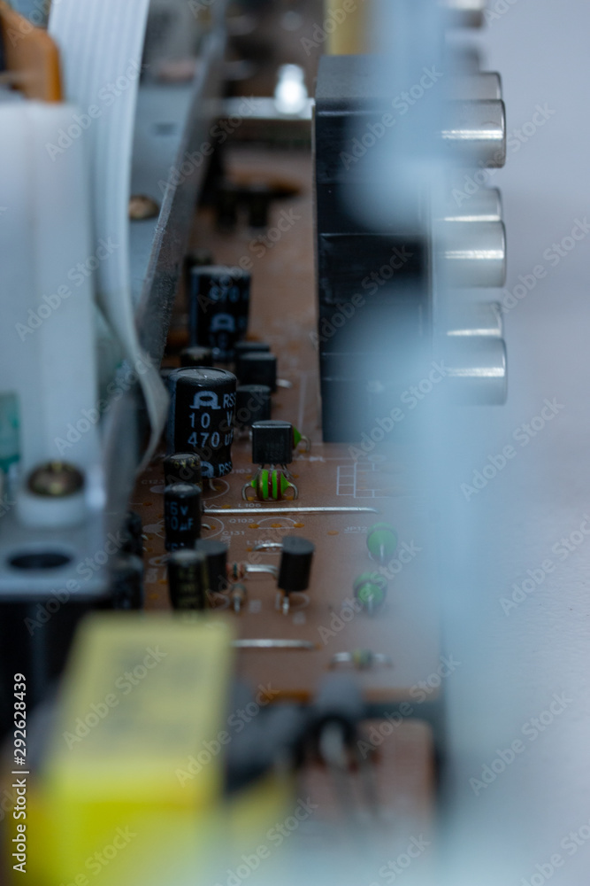 Details of VHS player 80s 90s video technology Details of VHS player 80s 90s video technology