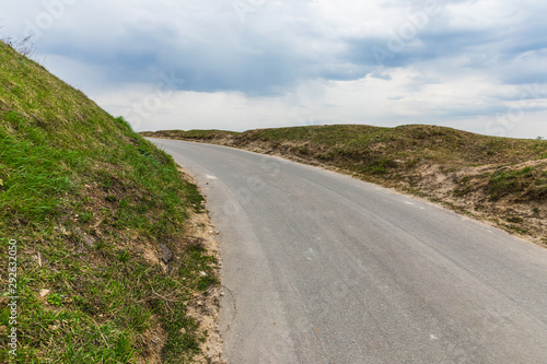asphalt road to the hill  Serpukhov  Russia
