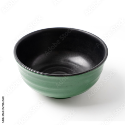 empty japanese bowl on white