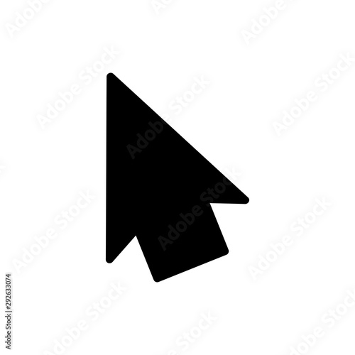 Free Download cursor arrow icon, computer mouse cursor arrow vector icon, flat design best vector cursor arrow illustration - GFXLoad