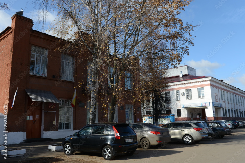  Ryazhsky Museum of local lore, the former home of merchant Dmitry Petrov.City Ryazhsk. Ryazan region