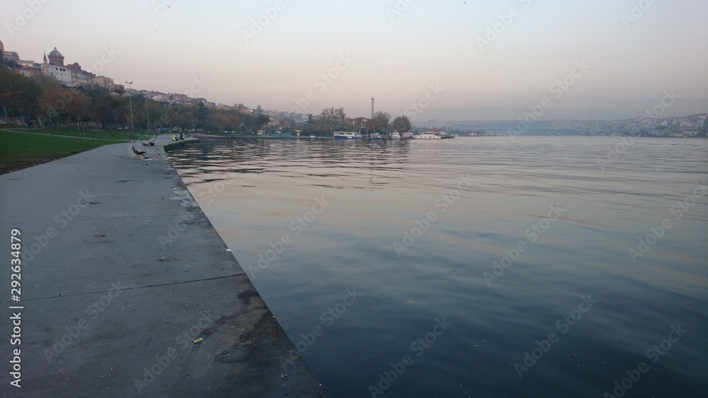 Landscape of Golden Horn Gulf in Istanbul