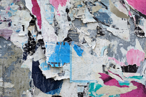Abstract torn posters