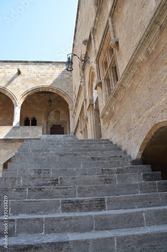 The Palace of the Grand Master of the Knights of Rhodes , also known as the Kastello, is a famous medieval castle in the city of Rhodes. The island of Rhodes. photo