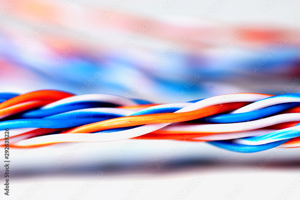 macro color braided wire