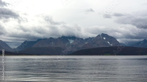 cloud moving over mountain timelapse, beautiful nature landscape