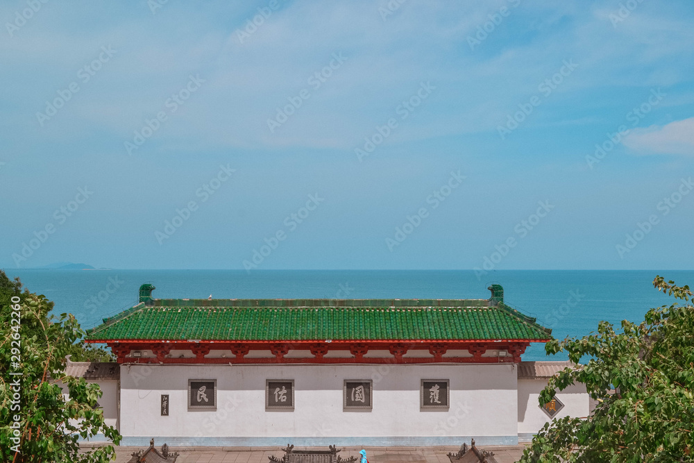 China ethnic buildings in Sanya Hainan