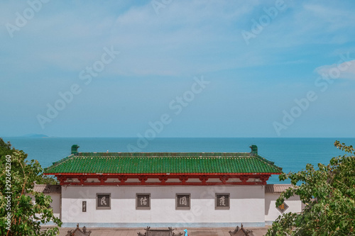 China ethnic buildings in Sanya Hainan © poplers