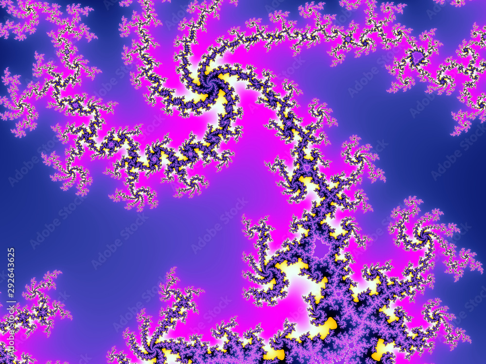 Abstract multicolored fractal