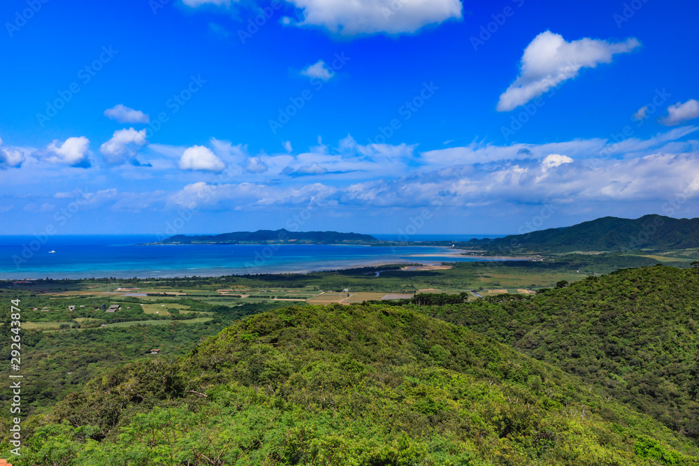 View of Nagura Bay from Ishigakijima Banna Park Observatory